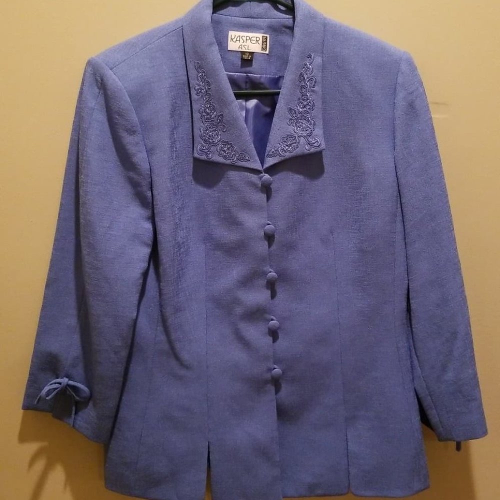 Kasper ASL Light Blue Blazer - 10